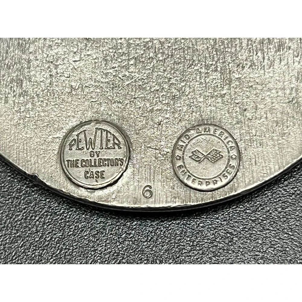 Vintage Corvette 25th Anniversary 1953-1978 Pewter Belt Buckle Mid America Ent.